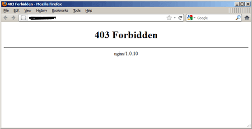 HTTP Status Code - 403 (Forbidden)