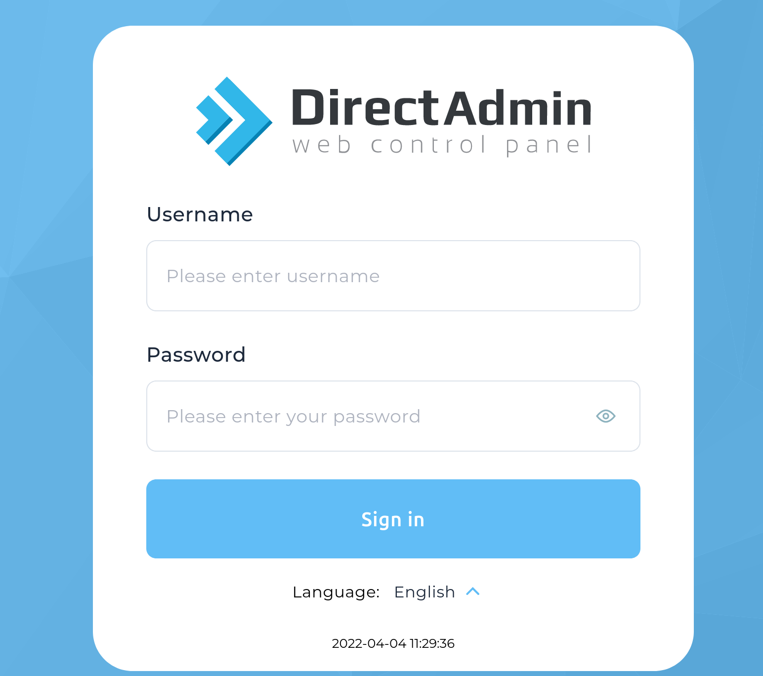 DirectAdmin Login