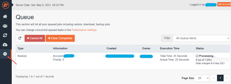 Domains Jetbackup